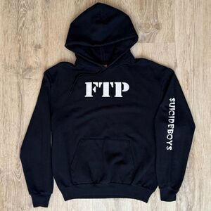 FTP Suicideboys Hoodie Black Medium Edgy Streetwear Graphic